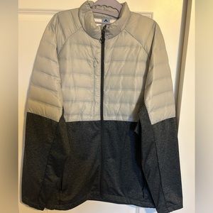 Sun Mountain Mens Hybrid Golf Jacket, XL, black/gray